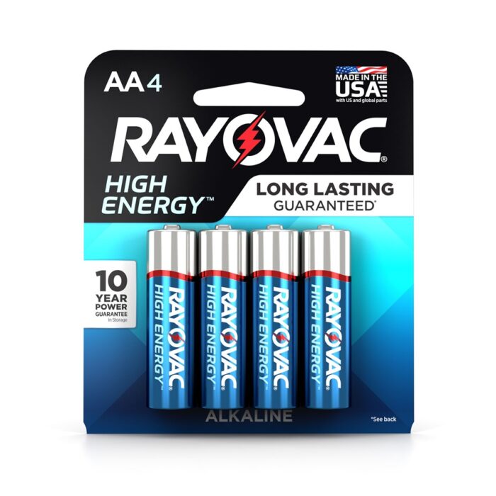 AA High Energy Alkaline Batteries carded pack