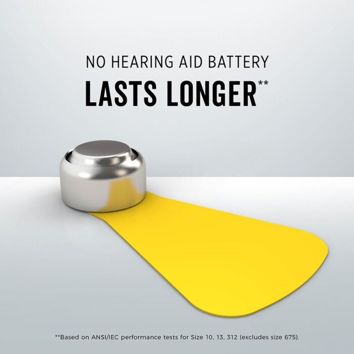 longest lasting hearing aid battery