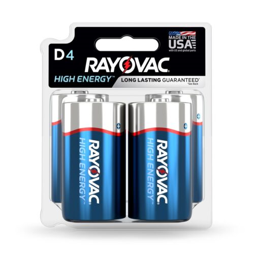 D High Energy Alkaline Batteries carded pack