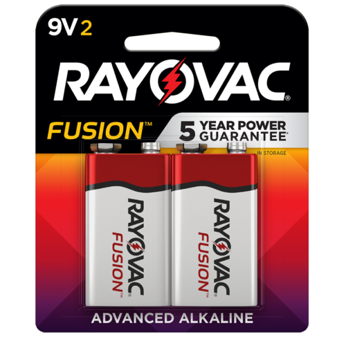 9V Fusion Advanced Alkaline carded pack